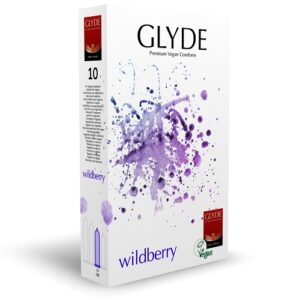 Alternative view of Glyde Ultra Wildberry Flavour Vegan Condoms 10 Pack
