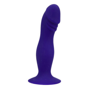 Alternative view of Loving Joy 6 Inch Silicone Dildo with Suction Cup Midnight Blue