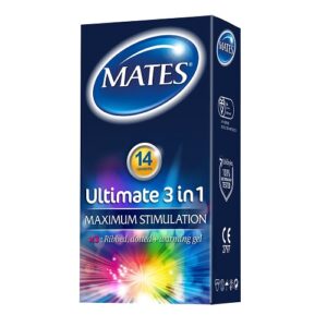 Alternative view of Mates Ultimate 3 in 1 Condoms 14 Pack