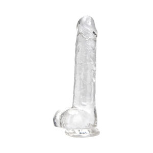 Alternative view of Loving Joy 8 Inch Dildo with Balls Clear