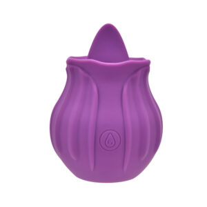 Alternative view of Loving Joy Rose Licking Clitoral Vibrator Purple