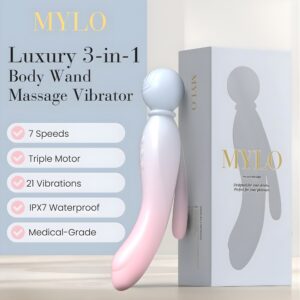 Alternative view of MYLO 3-in-1 Body Wand Massager Air
